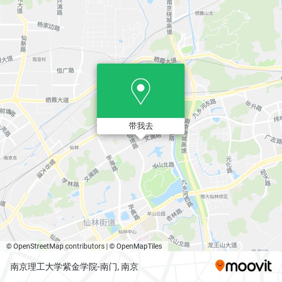 南京理工大学紫金学院-南门地图