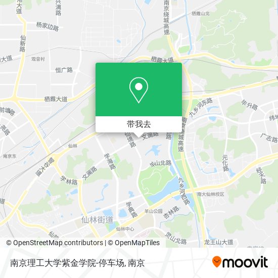 南京理工大学紫金学院-停车场地图