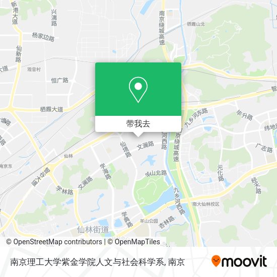 南京理工大学紫金学院人文与社会科学系地图