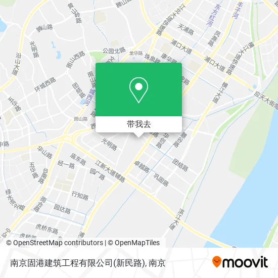 南京固港建筑工程有限公司(新民路)地图