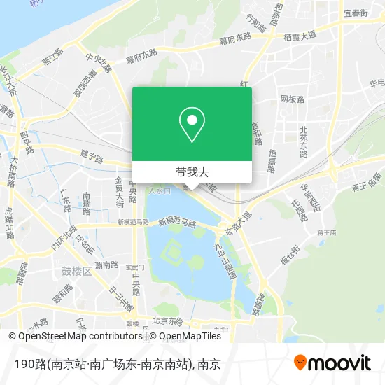 190路(南京站·南广场东-南京南站)地图
