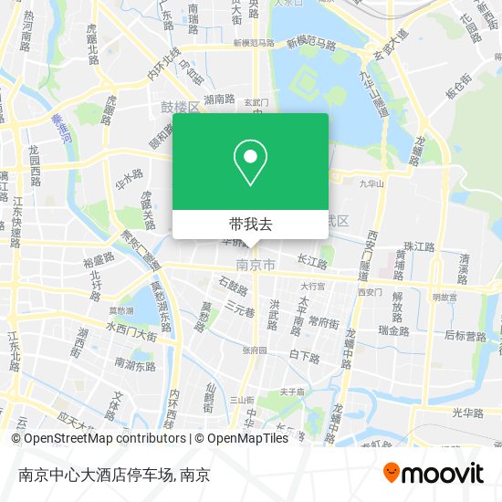 南京中心大酒店停车场地图