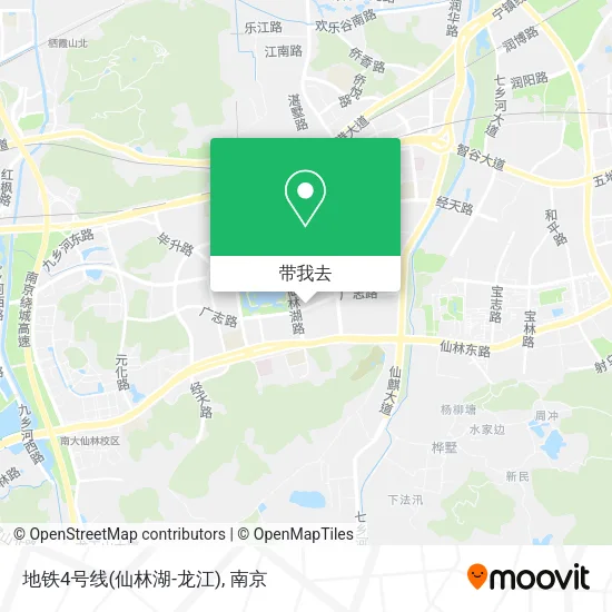 地铁4号线(仙林湖-龙江)地图