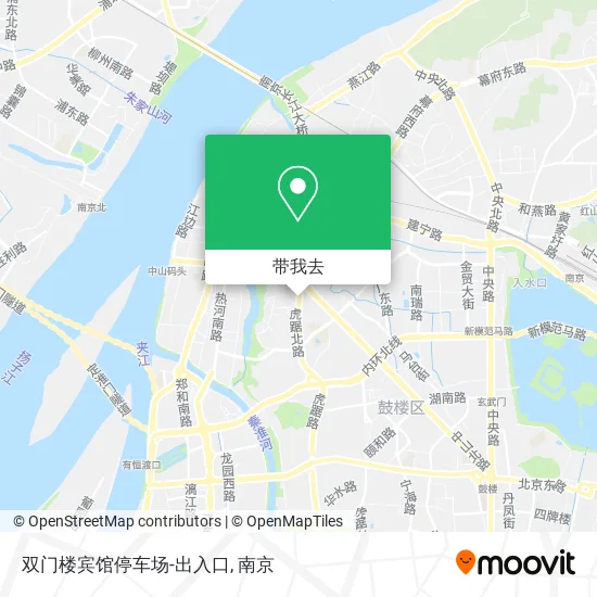 双门楼宾馆停车场-出入口地图