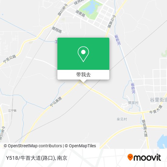 Y518/牛首大道(路口)地图