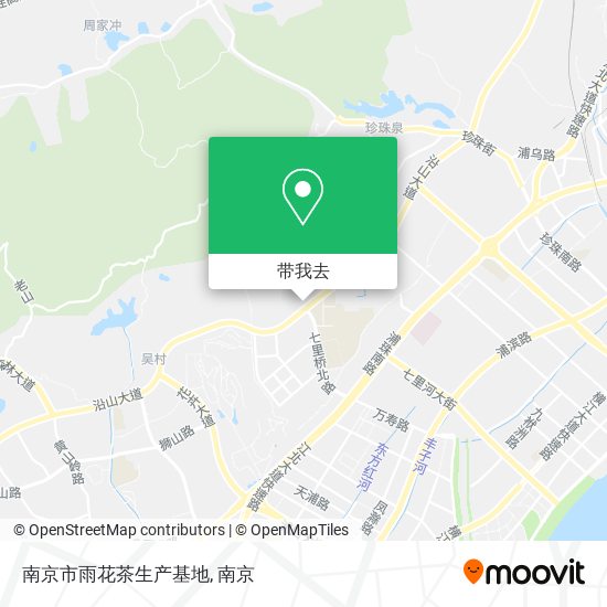 南京市雨花茶生产基地地图