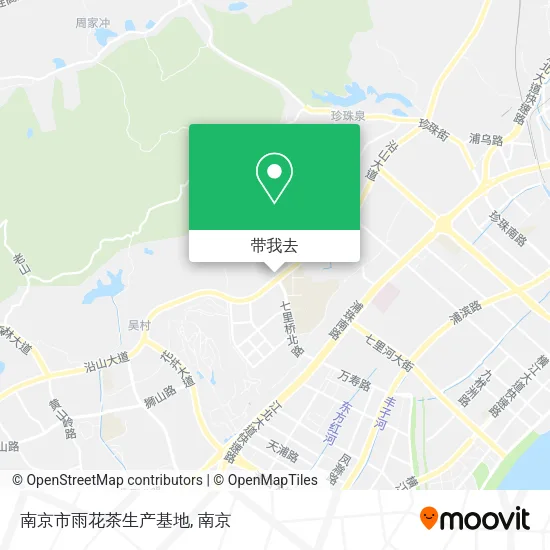 南京市雨花茶生产基地地图