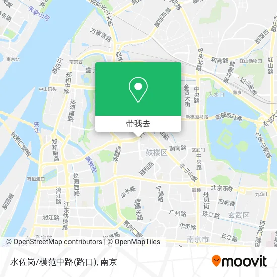 水佐岗/模范中路(路口)地图