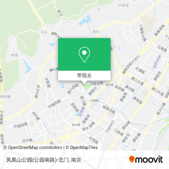 凤凰山公园(公园南路)-北门地图