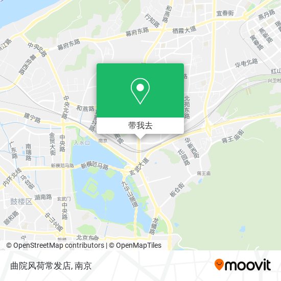 曲院风荷常发店地图