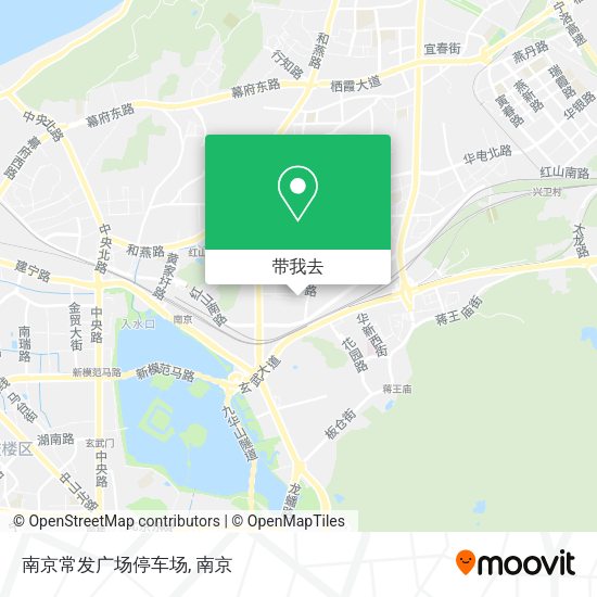 南京常发广场停车场地图