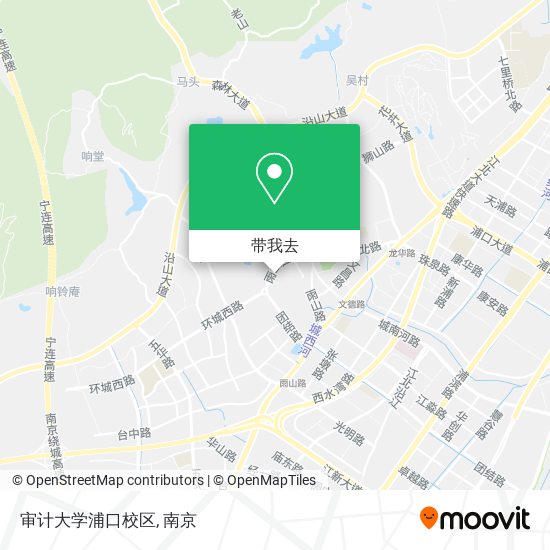 审计大学浦口校区地图