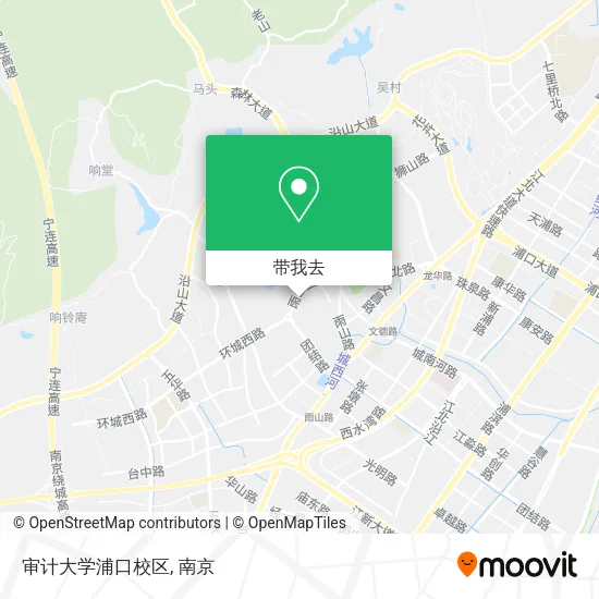 审计大学浦口校区地图