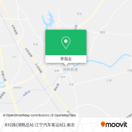 832路(湖熟总站-江宁汽车客运站)地图