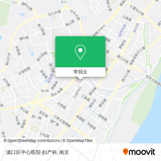 浦口区中心医院-妇产科地图