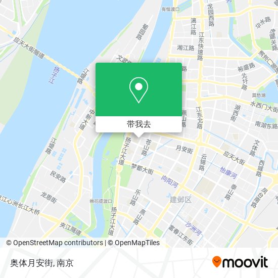奥体月安街地图