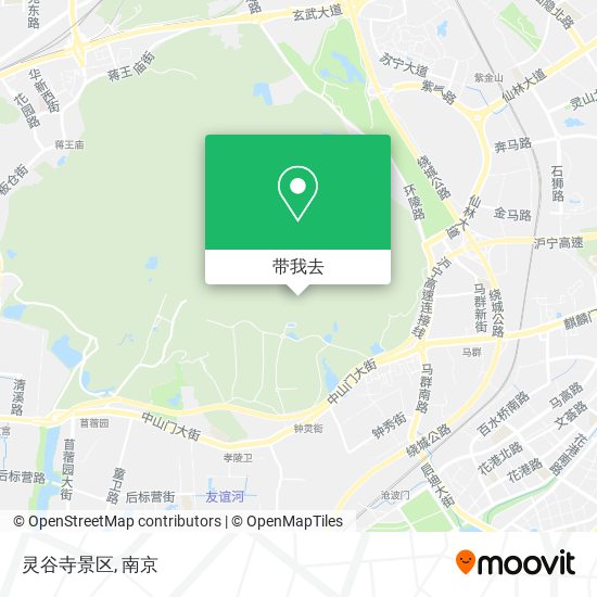 灵谷寺景区地图