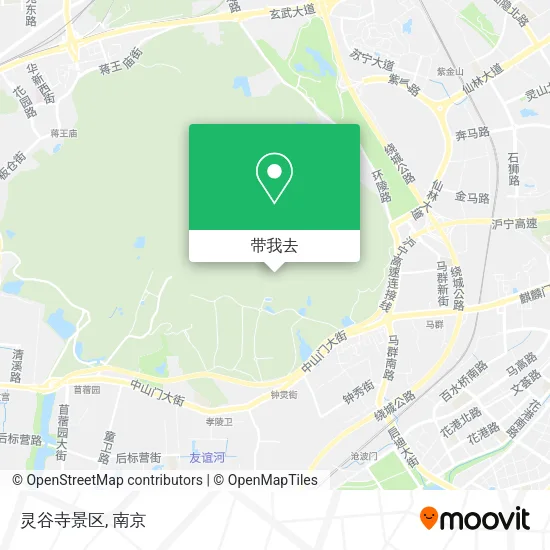 灵谷寺景区地图