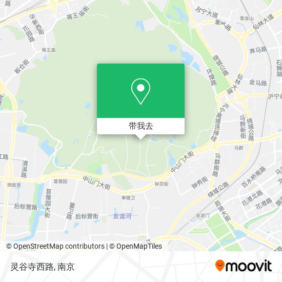 灵谷寺西路地图