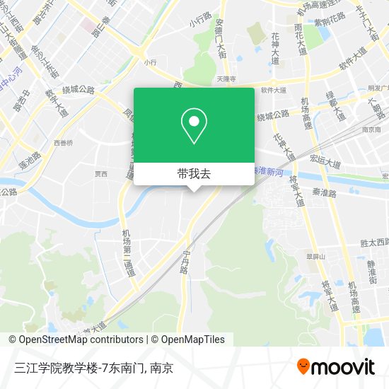 三江学院教学楼-7东南门地图