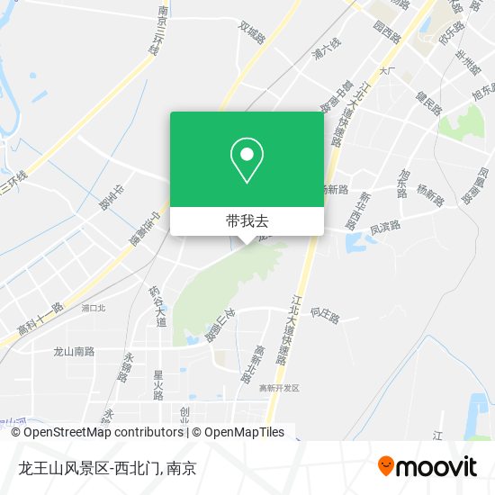 龙王山风景区-西北门地图