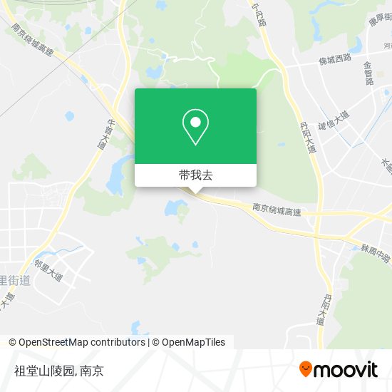 祖堂山陵园地图
