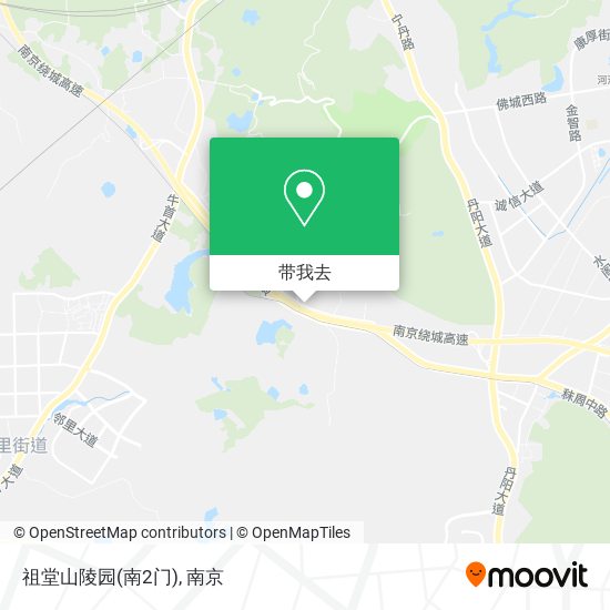 祖堂山陵园(南2门)地图
