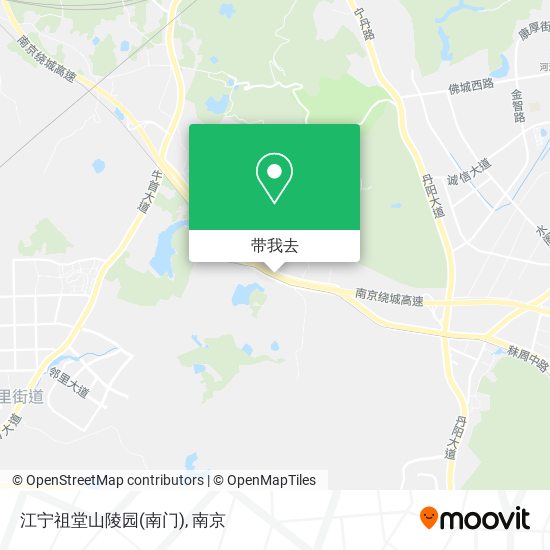 江宁祖堂山陵园(南门)地图