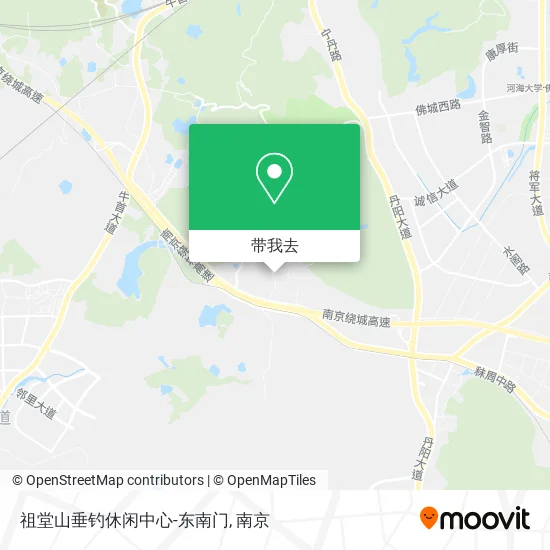 祖堂山垂钓休闲中心-东南门地图