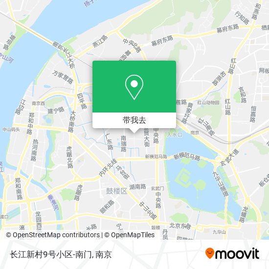 长江新村9号小区-南门地图