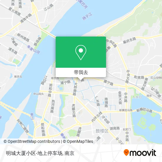 明城大厦小区-地上停车场地图