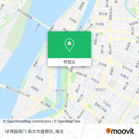 绿博园南门 南京市建邺区地图