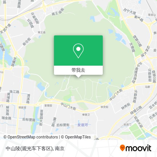 中山陵(观光车下客区)地图