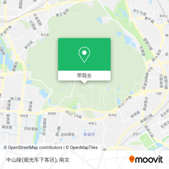 中山陵(观光车下客区)地图