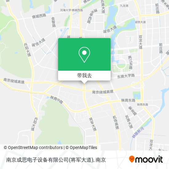 南京成思电子设备有限公司(将军大道)地图