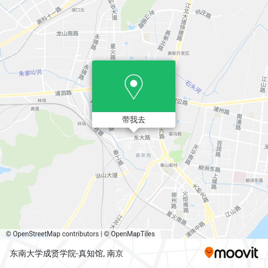 东南大学成贤学院-真知馆地图