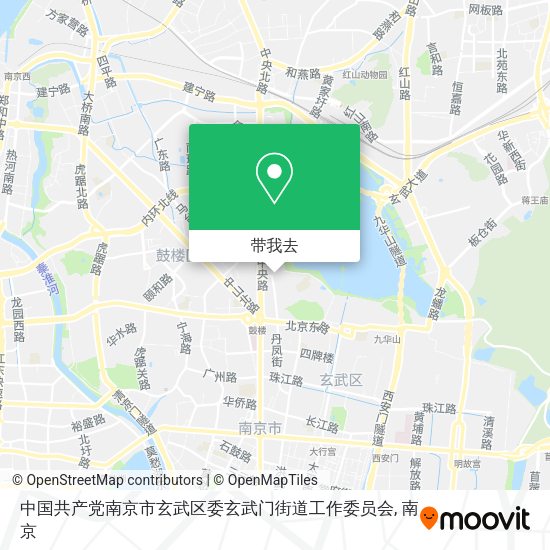 中国共产党南京市玄武区委玄武门街道工作委员会地图