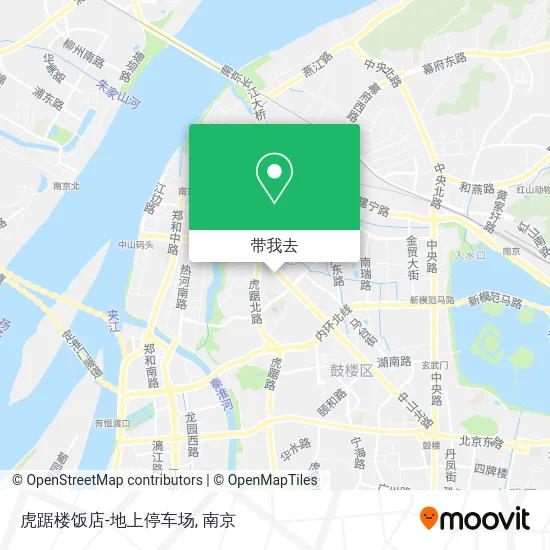 虎踞楼饭店-地上停车场地图