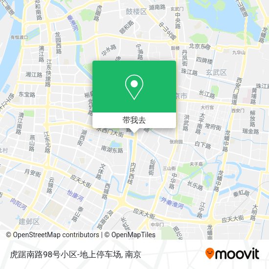虎踞南路98号小区-地上停车场地图