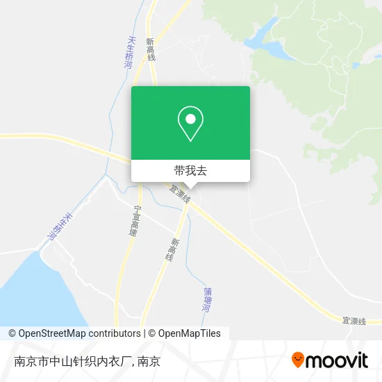 南京市中山针织内衣厂地图