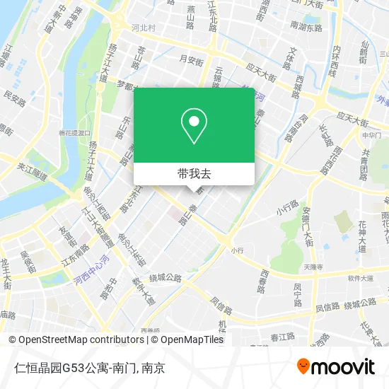 仁恒晶园G53公寓-南门地图