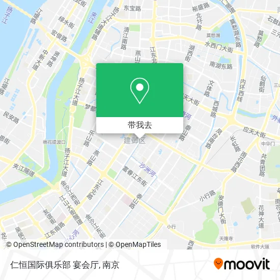 仁恒国际俱乐部 宴会厅地图