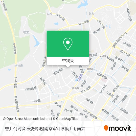 曾几何时音乐烧烤吧(南京审计学院店)地图