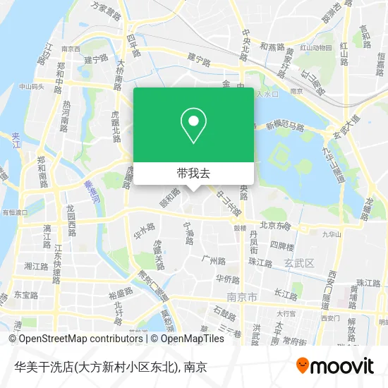 华美干洗店(大方新村小区东北)地图