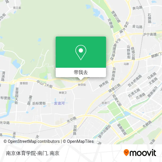 南京体育学院-南门地图