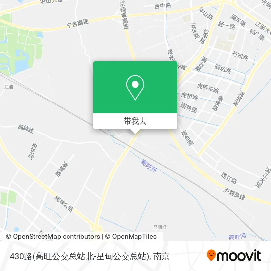 430路(高旺公交总站北-星甸公交总站)地图