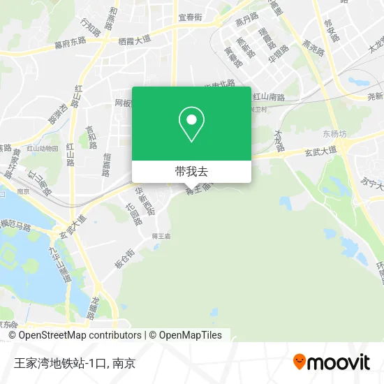 王家湾地铁站-1口地图