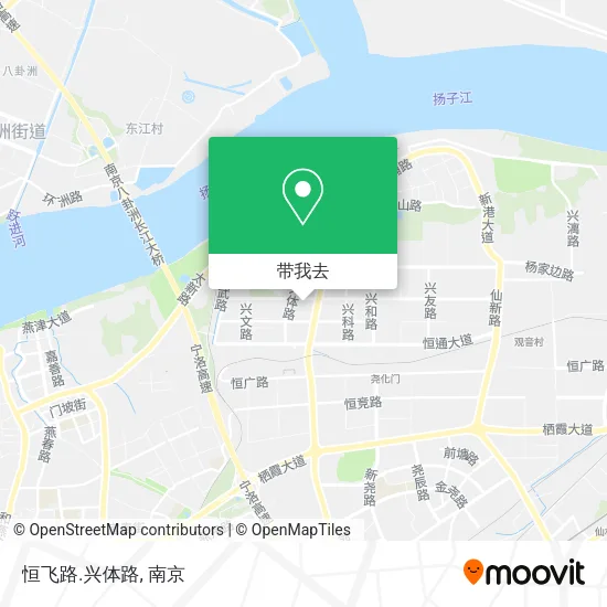 恒飞路.兴体路地图