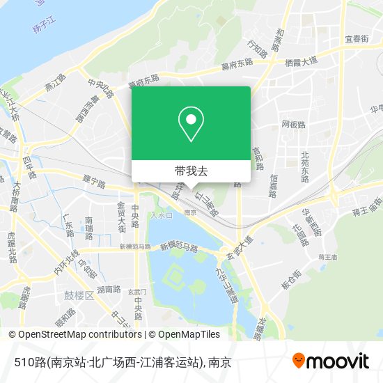 510路(南京站·北广场西-江浦客运站)地图