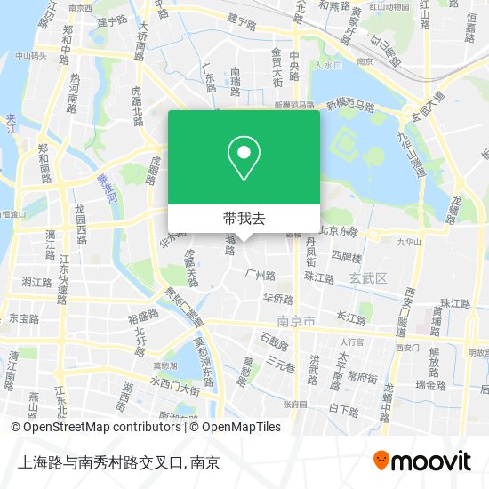 上海路与南秀村路交叉口地图